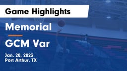 Memorial  vs GCM Var Game Highlights - Jan. 20, 2023