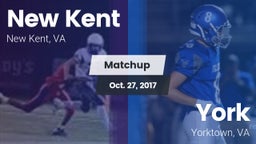 Matchup: New Kent  vs. York  2017