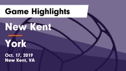 New Kent  vs York  Game Highlights - Oct. 17, 2019