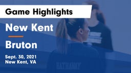 New Kent  vs Bruton  Game Highlights - Sept. 30, 2021