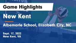 New Kent  vs Albemarle School, Elizabeth City, NC Game Highlights - Sept. 17, 2022