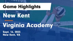 New Kent  vs Virginia Academy Game Highlights - Sept. 16, 2023