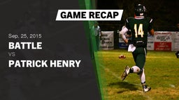 Recap: Battle  vs. Patrick Henry  2015