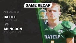 Recap: Battle  vs. Abingdon  2016