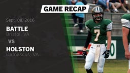 Recap: Battle  vs. Holston  2016