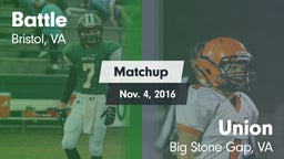 Matchup: Battle  vs. Union  2016