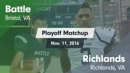 Matchup: Battle  vs. Richlands  2016