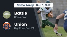 Recap: Battle  vs. Union  2017