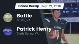 Recap: Battle  vs. Patrick Henry  2018