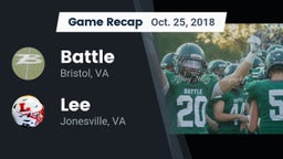 Recap: Battle  vs. Lee  2018
