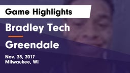 Bradley Tech  vs Greendale  Game Highlights - Nov. 28, 2017