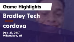 Bradley Tech  vs cordova  Game Highlights - Dec. 27, 2017