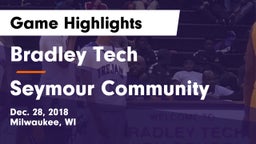 Bradley Tech  vs Seymour Community  Game Highlights - Dec. 28, 2018