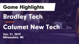 Bradley Tech  vs Calumet New Tech  Game Highlights - Jan. 21, 2019
