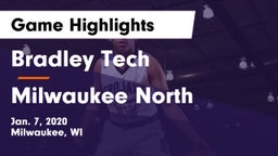 Bradley Tech  vs Milwaukee North Game Highlights - Jan. 7, 2020