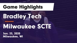 Bradley Tech  vs Milwaukee SCTE Game Highlights - Jan. 23, 2020
