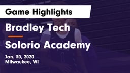 Bradley Tech  vs Solorio Academy Game Highlights - Jan. 30, 2020