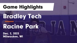 Bradley Tech  vs Racine Park  Game Highlights - Dec. 2, 2023