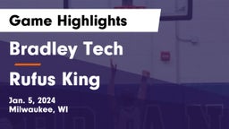 Bradley Tech  vs Rufus King  Game Highlights - Jan. 5, 2024
