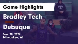 Bradley Tech  vs Dubuque  Game Highlights - Jan. 20, 2024