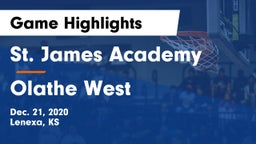 St. James Academy  vs Olathe West   Game Highlights - Dec. 21, 2020