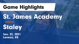 St. James Academy  vs Staley  Game Highlights - Jan. 22, 2021
