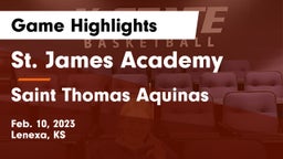 St. James Academy  vs Saint Thomas Aquinas  Game Highlights - Feb. 10, 2023