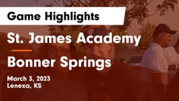 St. James Academy  vs Bonner Springs  Game Highlights - March 3, 2023