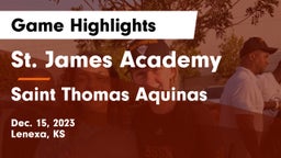 St. James Academy  vs Saint Thomas Aquinas  Game Highlights - Dec. 15, 2023