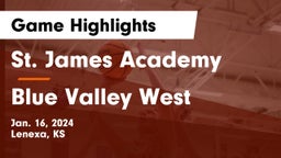 St. James Academy  vs Blue Valley West  Game Highlights - Jan. 16, 2024