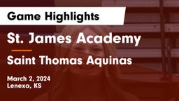 St. James Academy  vs Saint Thomas Aquinas  Game Highlights - March 2, 2024