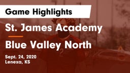 St. James Academy  vs Blue Valley North  Game Highlights - Sept. 24, 2020
