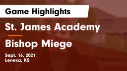 St. James Academy  vs Bishop Miege  Game Highlights - Sept. 16, 2021