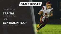 Recap: Capital  vs. Central Kitsap  2016