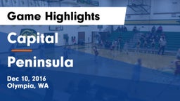 Capital  vs Peninsula  Game Highlights - Dec 10, 2016