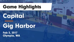 Capital  vs Gig Harbor  Game Highlights - Feb 3, 2017