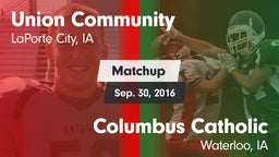 Matchup: Union Community vs. Columbus Catholic  2016