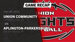 Recap: Union Community  vs. Aplington-Parkersburg  2013