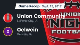 Recap: Union Community  vs. Oelwein  2017