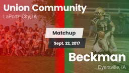 Matchup: Union Community vs. Beckman  2017
