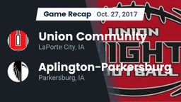 Recap: Union Community  vs. Aplington-Parkersburg  2017