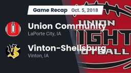 Recap: Union Community  vs. Vinton-Shellsburg  2018