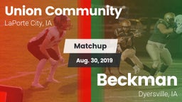 Matchup: Union Community vs. Beckman  2019