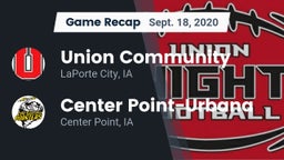 Recap: Union Community  vs. Center Point-Urbana  2020