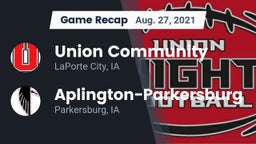 Recap: Union Community  vs. Aplington-Parkersburg  2021