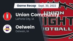 Recap: Union Community  vs. Oelwein  2022