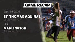 Recap: St. Thomas Aquinas  vs. Marlington  2016