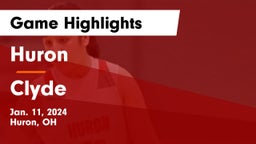 Huron  vs Clyde  Game Highlights - Jan. 11, 2024
