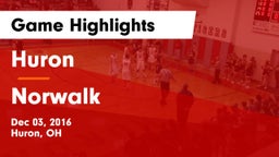 Huron  vs Norwalk  Game Highlights - Dec 03, 2016