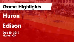Huron  vs Edison  Game Highlights - Dec 30, 2016